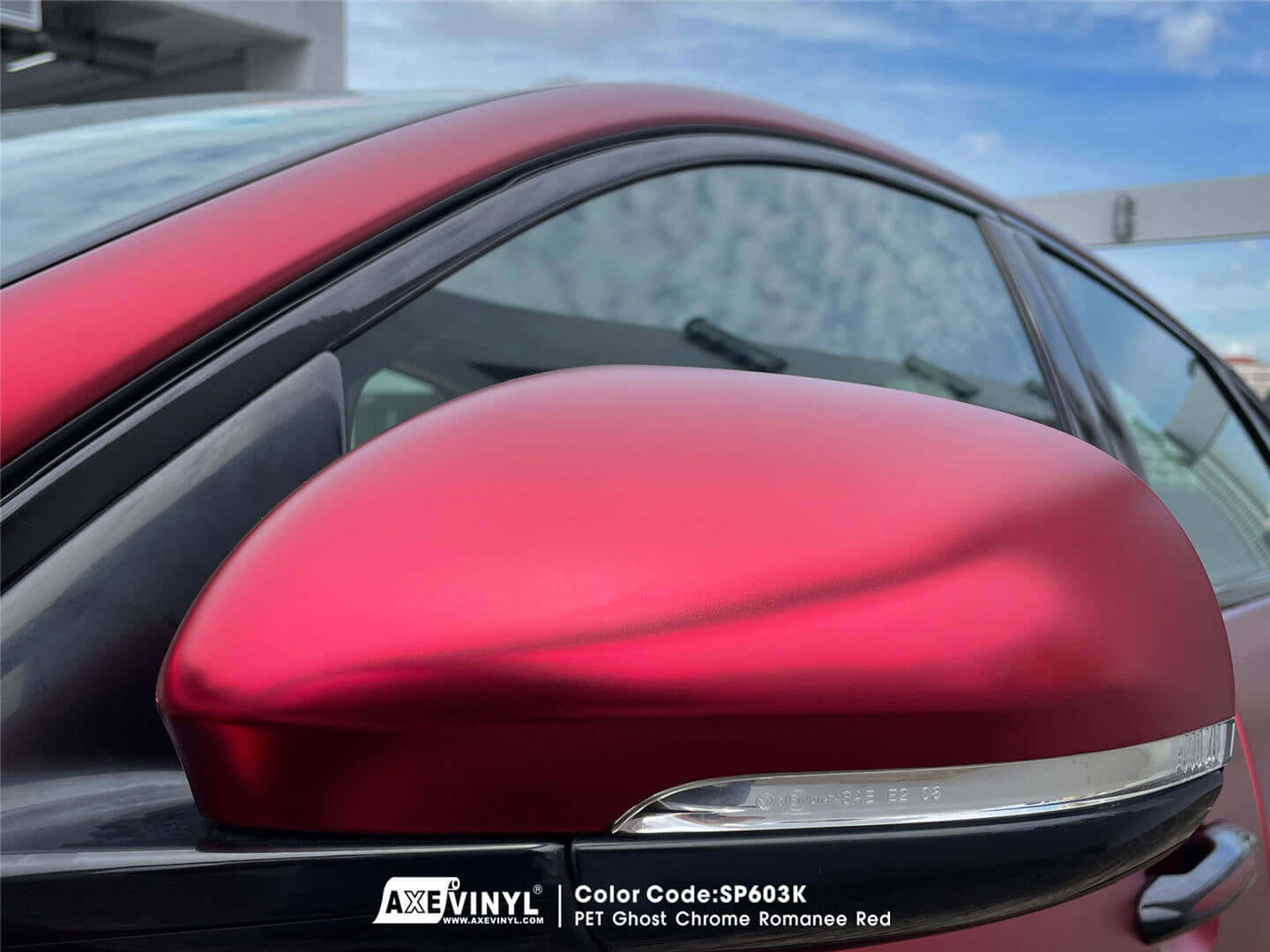 عکس محصول کاور بدنه گوست کروم قرمز رومانی PET