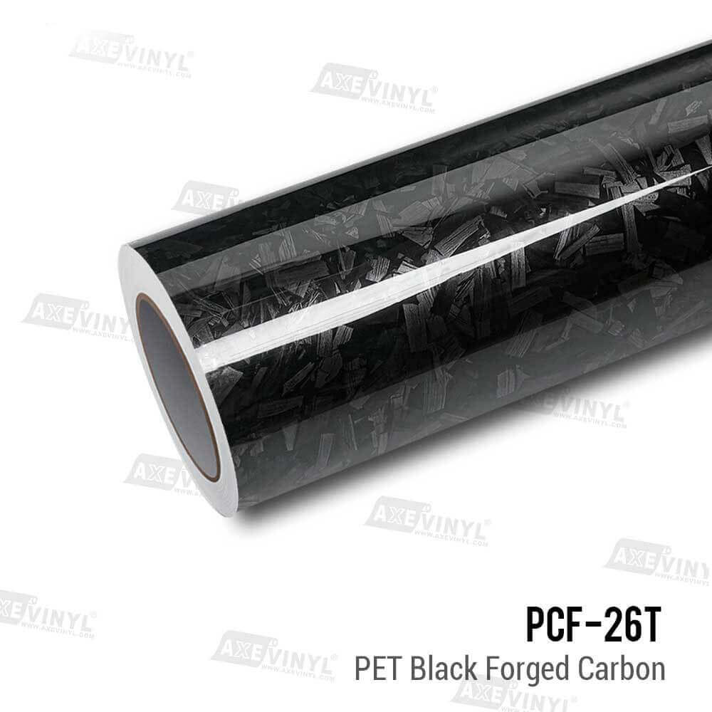 عکس کاور بدنه کربن مشکی براق فورج  PET