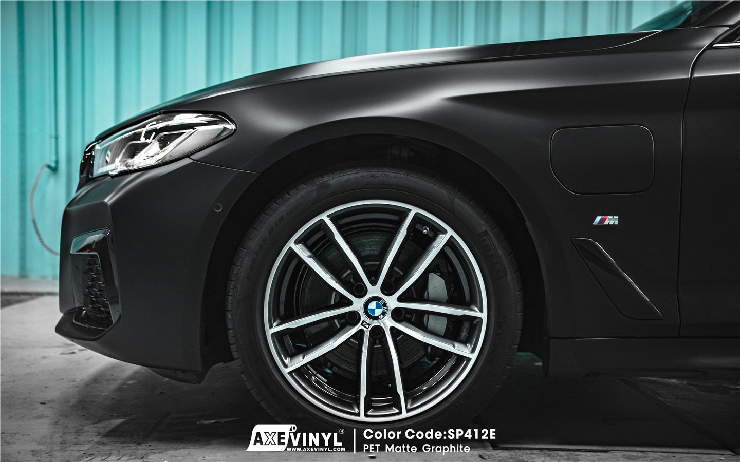 عکس محصول کاوربدنه BMW مات گرافیتی