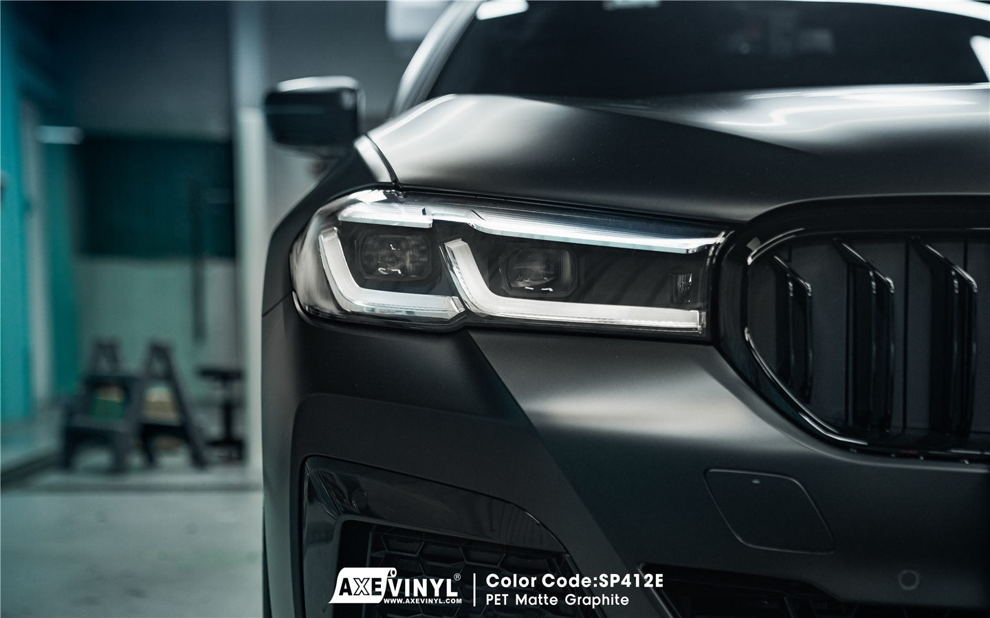 عکس محصول کاوربدنه BMW مات گرافیتی